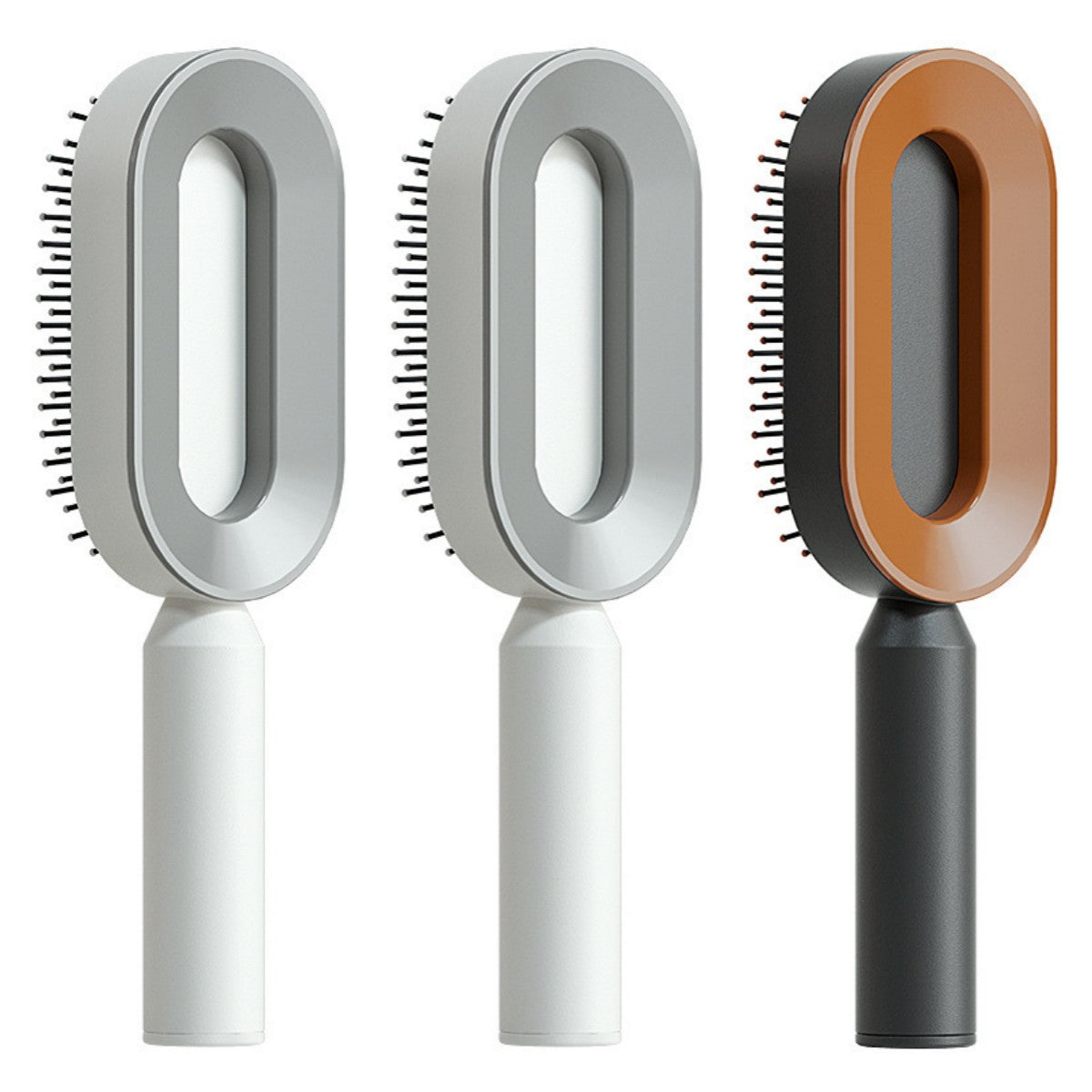 Self Cleaning Hair Brush for Women One-Key Cleaning Hair Loss Airbag Massage Scalp Comb Anti-Static Hairbrush