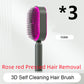 Self Cleaning Hair Brush for Women One-Key Cleaning Hair Loss Airbag Massage Scalp Comb Anti-Static Hairbrush