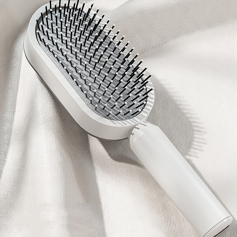 Self Cleaning Hair Brush for Women One-Key Cleaning Hair Loss Airbag Massage Scalp Comb Anti-Static Hairbrush