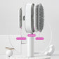 Self Cleaning Hair Brush for Women One-Key Cleaning Hair Loss Airbag Massage Scalp Comb Anti-Static Hairbrush